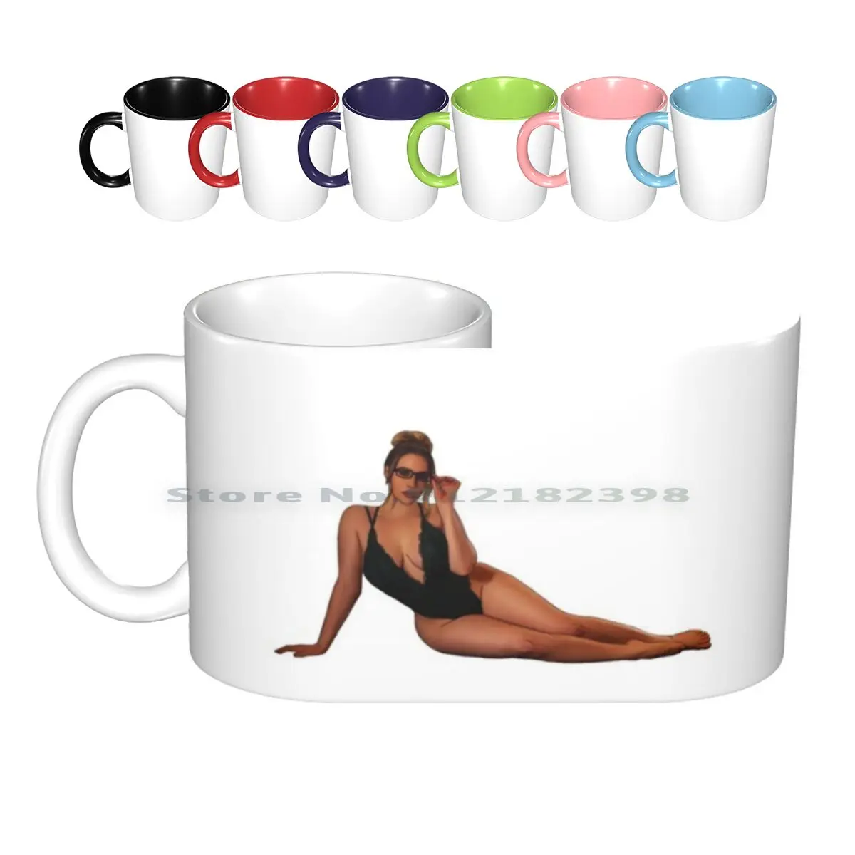 Mia Malkova Sexy Teacher Ceramic Mugs Coffee Cups Milk Tea Mug Mia Malkova Mia Malkova Sexy Teacher Posing Lingerie Glasses