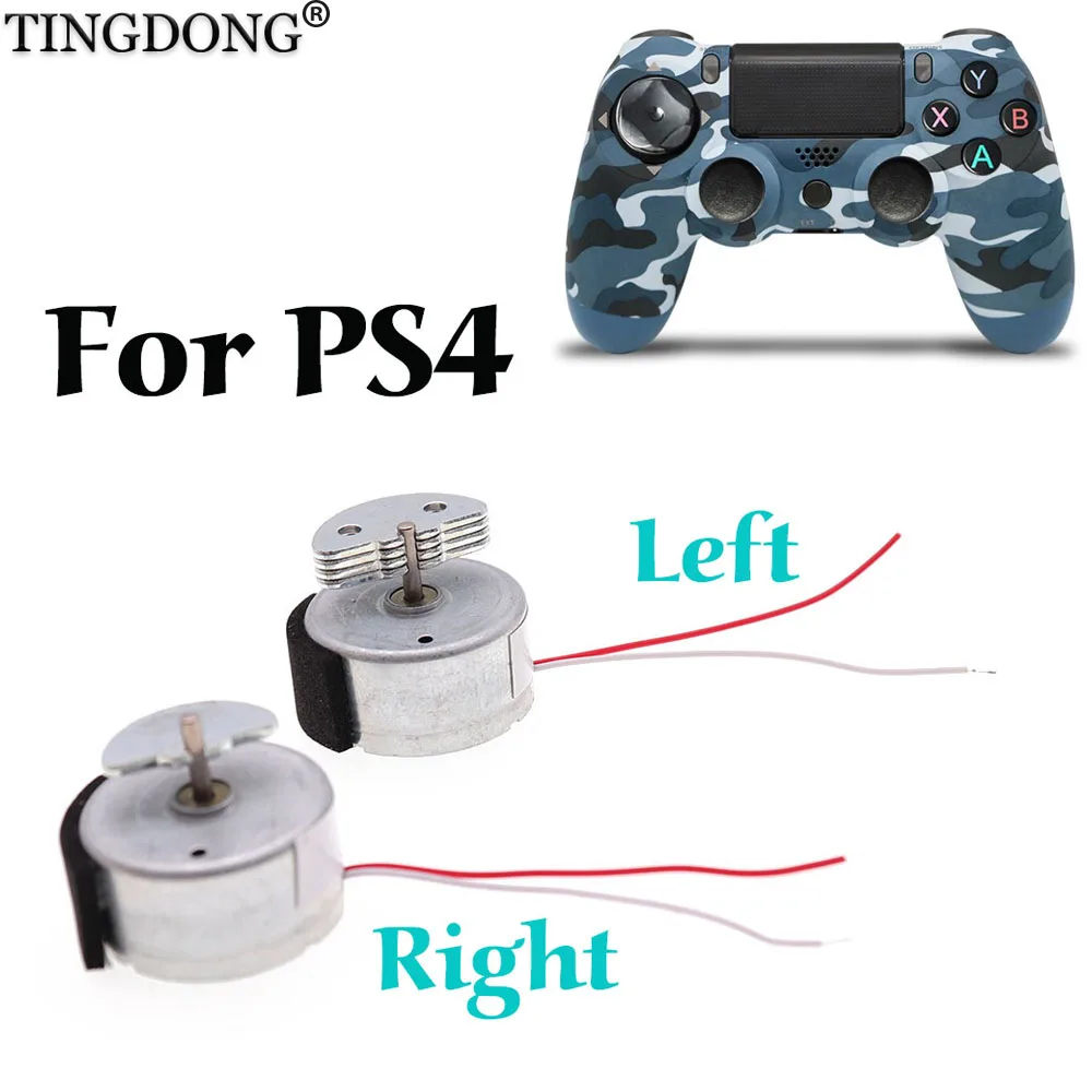 TINGDONG Vibrator Rumble Motors Hammer Left Right Motor for PlayStation 4 PS4 PRO Slim Controller Repair Parts for Dualshock 4