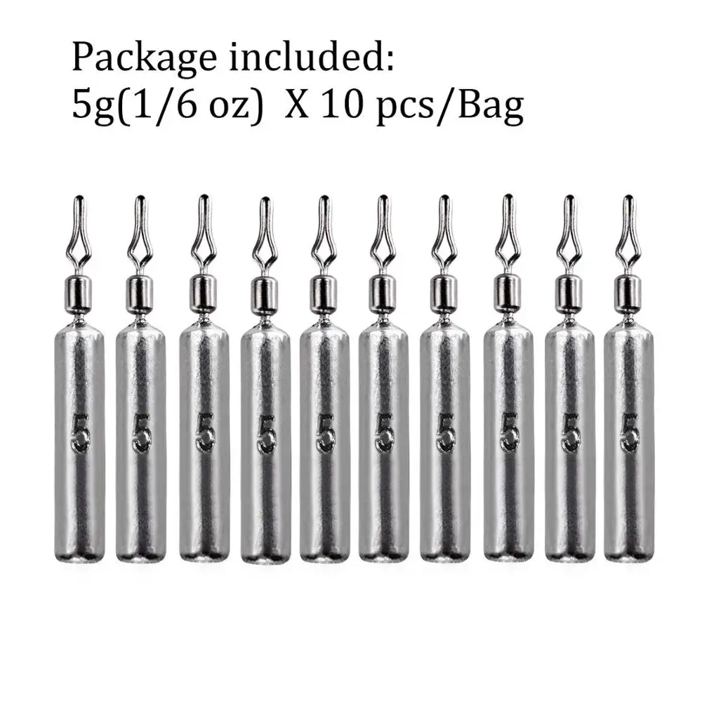 10pcs Vissen Sinker 3.5g 5g 7g 10g 14g 20g Drop Shot Gewicht Sinkers visgerei Accessoires