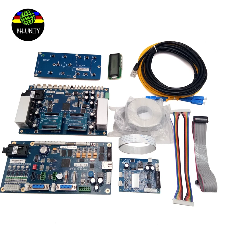 HOSON XP 600 board set double heads xp600 kit board network port fiber version for eco solvent printer with dx10 dx11 printhead