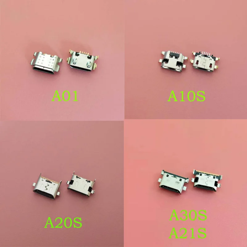 50PCS Micro USB Charging Connector Charge Port Socket Dock Jack Plug For Samsung Galaxy A01 A015 A015F A10S A20S A30S A21S A11