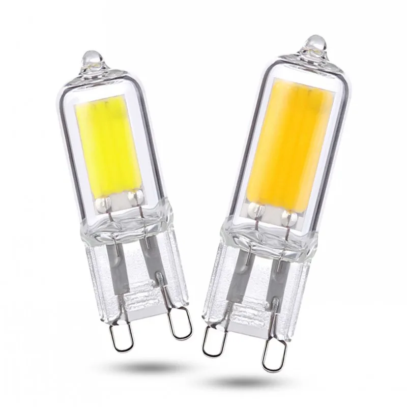 Super Bright G9 LED Light Bulb 7W 9W 12W15W 220V Glass Lamp Cold White/Warm White Constant Power Light LED Lighting G9 COB Bulbs