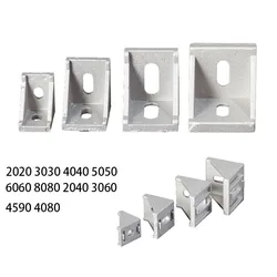 5/10pcs Aluminum 2020 Corner Bracket Fittings 2020 2040 4040 4545 Corner Angle Bracket F Connector Aluminium Profile CNC Router