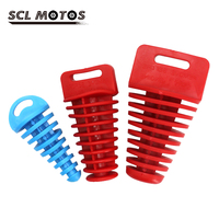 SCL MOTOS 1PC 15-62mm Motorcycle Exhaust Pipe PVC Plug Muffler Wash Plug Pipe Protector Motocross Tailpipe Plug