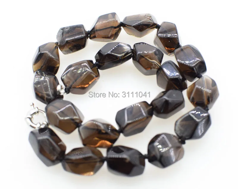 Smoky Quartz baroque faceted freeshape 12*16mm   wholesale beads nature FPPJ woman 2019