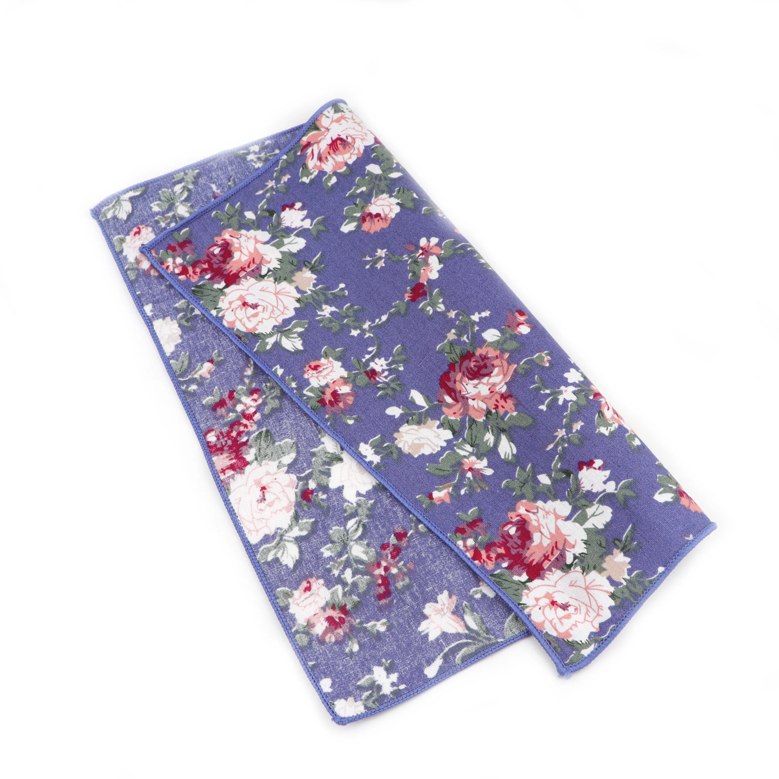 Men's Floral Pocket Square, Retro Style