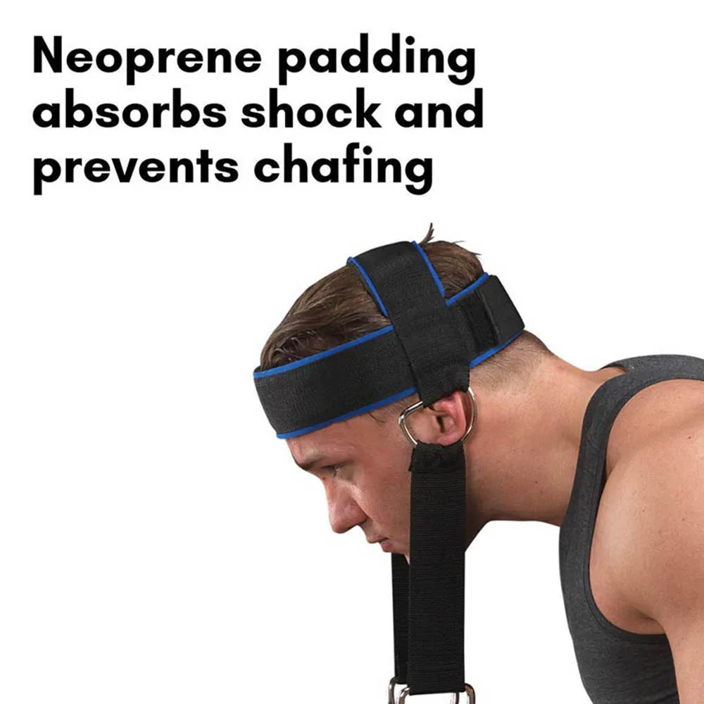 Verstellbarer Nacken-Krafttrainingsgurt, Kopfgeschirr für Körperkraftübungen, Gewichtslagerkappe für Fitnessstudio, Fitnesstraining – Detail 5