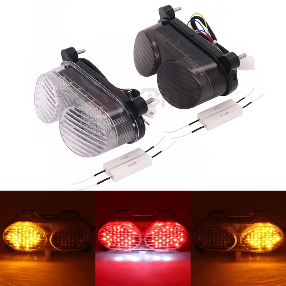 

Motorcycle Rear Tail Light Brake Turn Signals Integrated LED Light For Kawasaki ZR7S ZX6R J1/J2 G1/G2 ZX900 ZX9R ZZR600