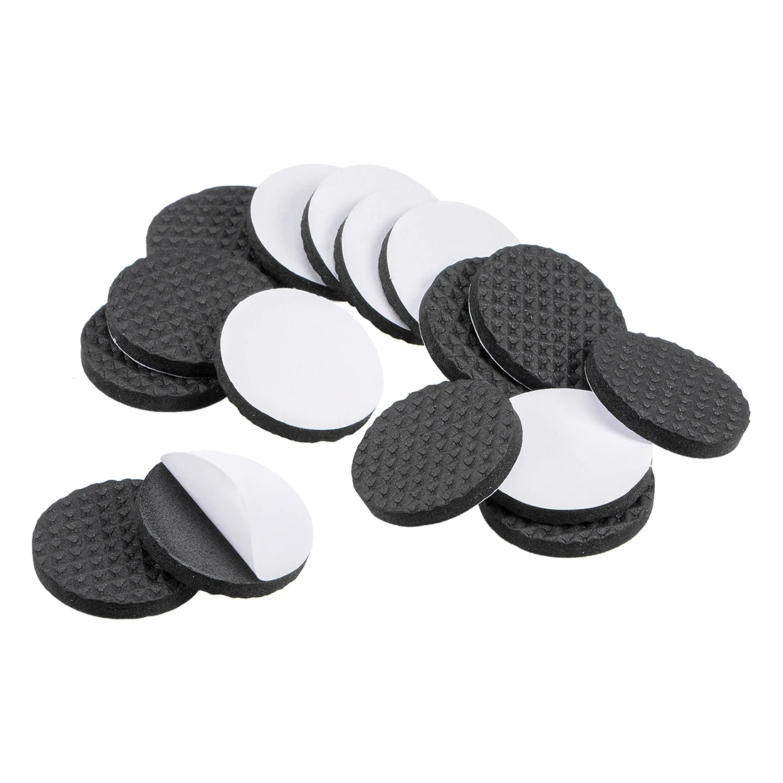 uxcell 36Pcs Furniture Pads Adhesive EVA Pads 30mm Dia 4mm Thick Round Black