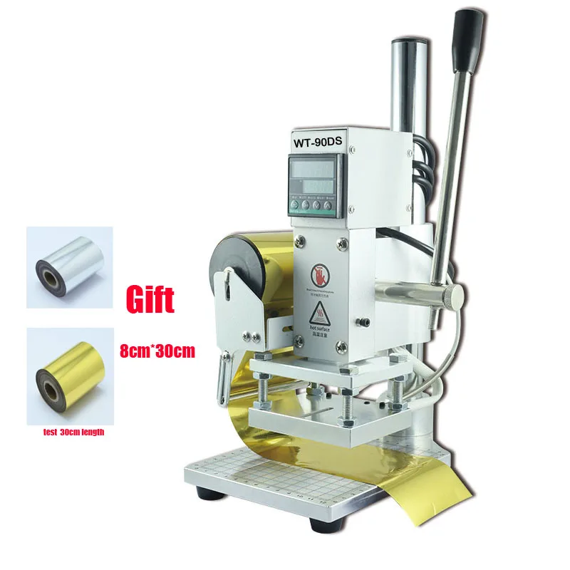 

Hot stamping machine 10*13CM stamping /indentation Machine leather Wood Paper Marking Press Machine Embossing Machine 110V/220V