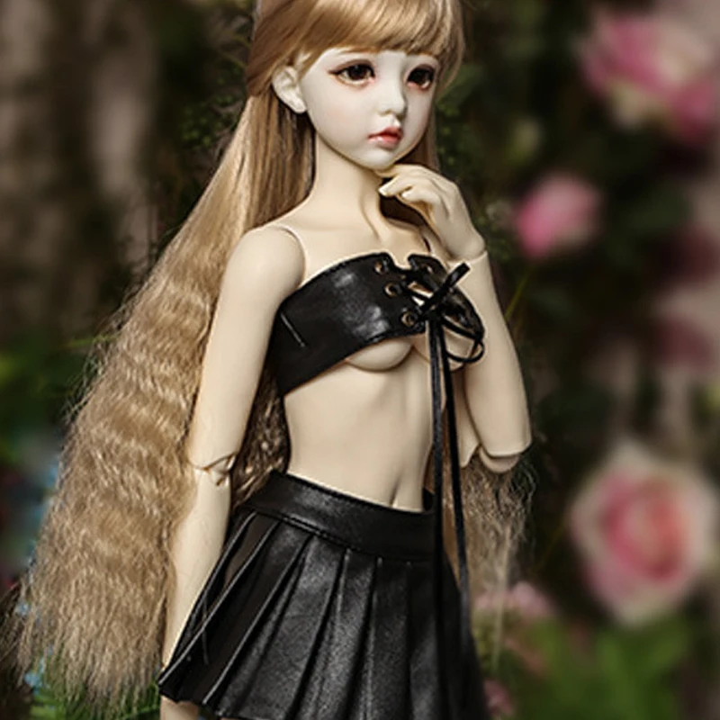 

BJD doll clothing is suitable for 1/3size sexy fashion lingerie + black skirt + black underwear + socks or historical white suit