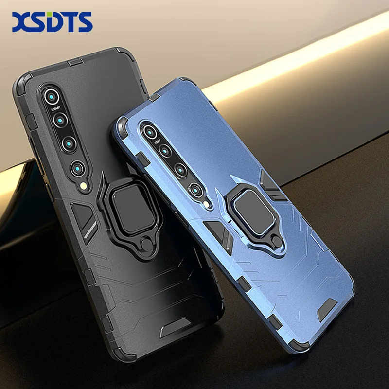 Case For Xiaomi MI 11 Note 10T 10 Ultra CC9 CC9E 9 Poco M3 X3 NFC X2 F2 Pro 10i MI9 SE A3 Lite 9T 5G Ring Magnetic Phone Cover