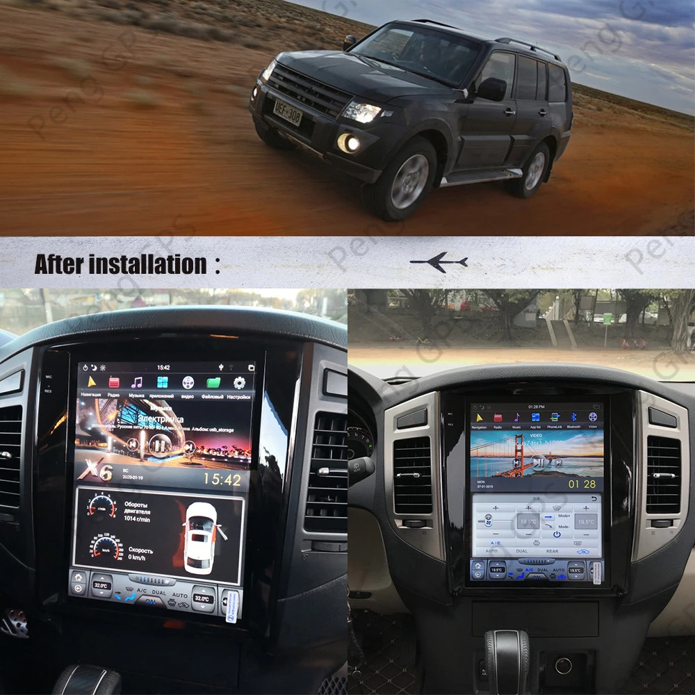 For Mitsubishi Pajero 4 V97 V93 Shogun Montero 2006+ Car Multimedia Player Android Px6 Stereo Radio Audio Gps Nav Head Uni