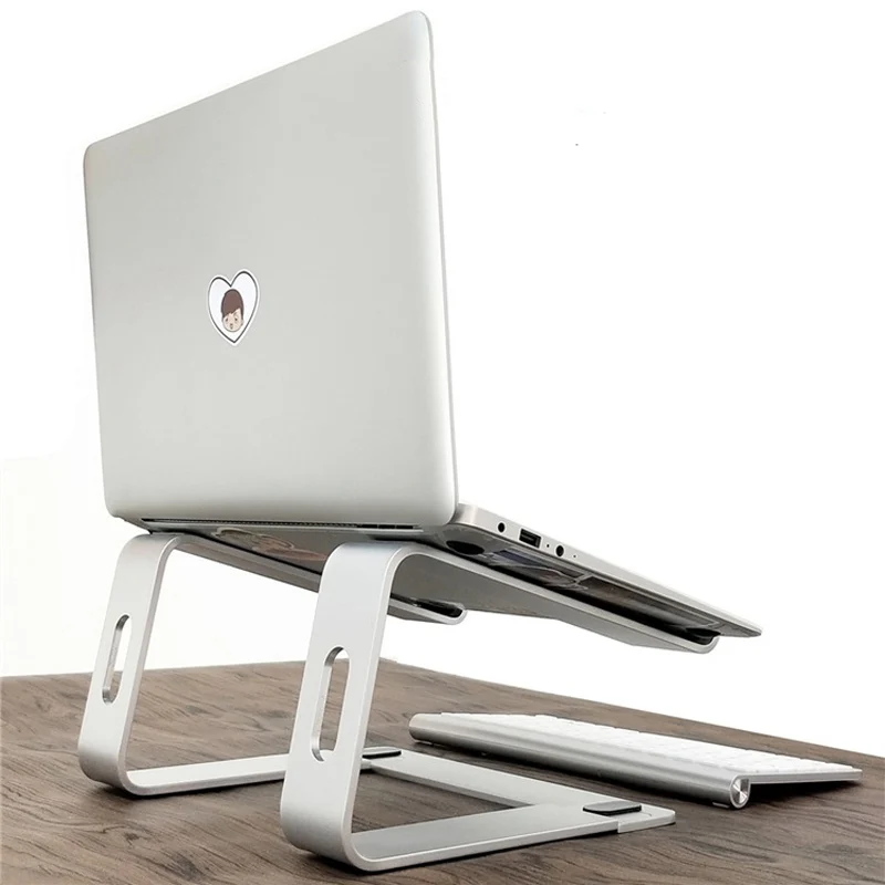 

Detachable Aluminum alloy Cooling Laptop Notebook Stand Holder Pad Mount Portable Folding Lapdesk Office Ergonomic For All size