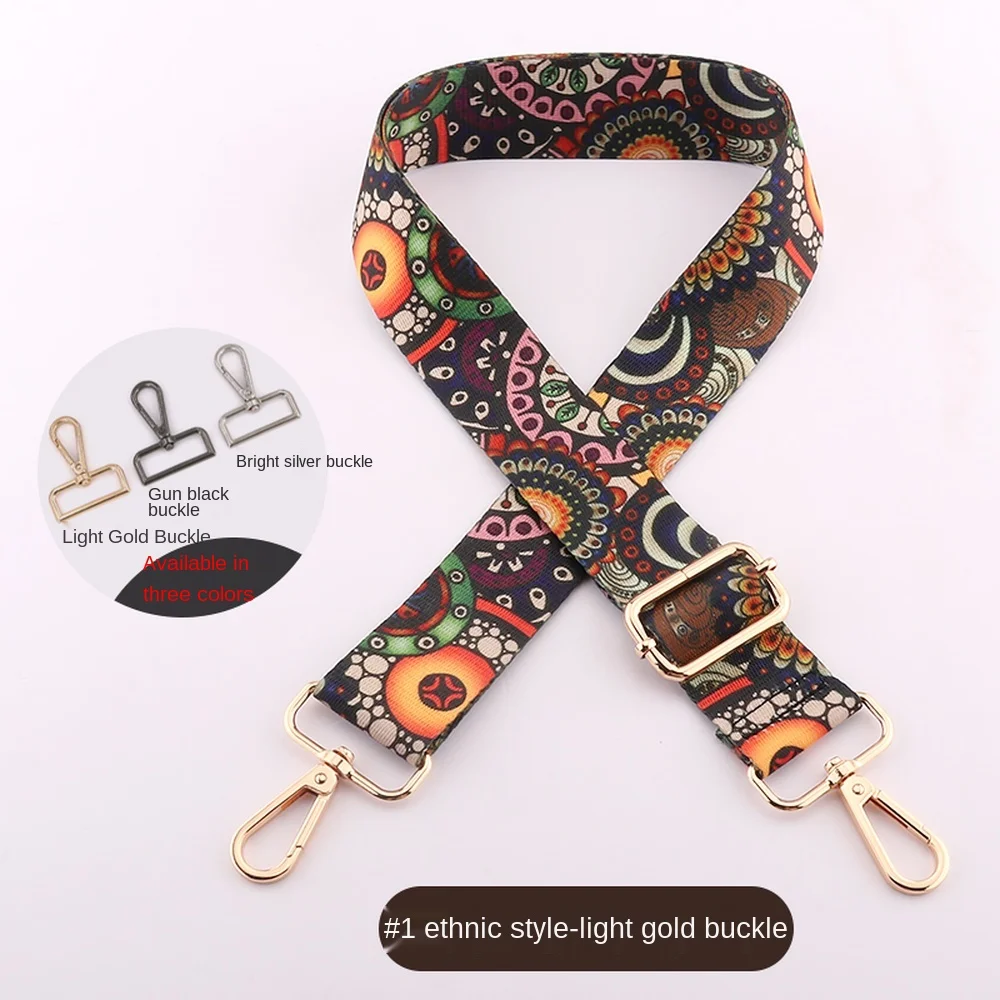 Women Bag Shoulder Crossbody Waist Bag Adjustable Replaceable Custom Length Webbing Fashion Nylon Handle Wide Shoulder Strap