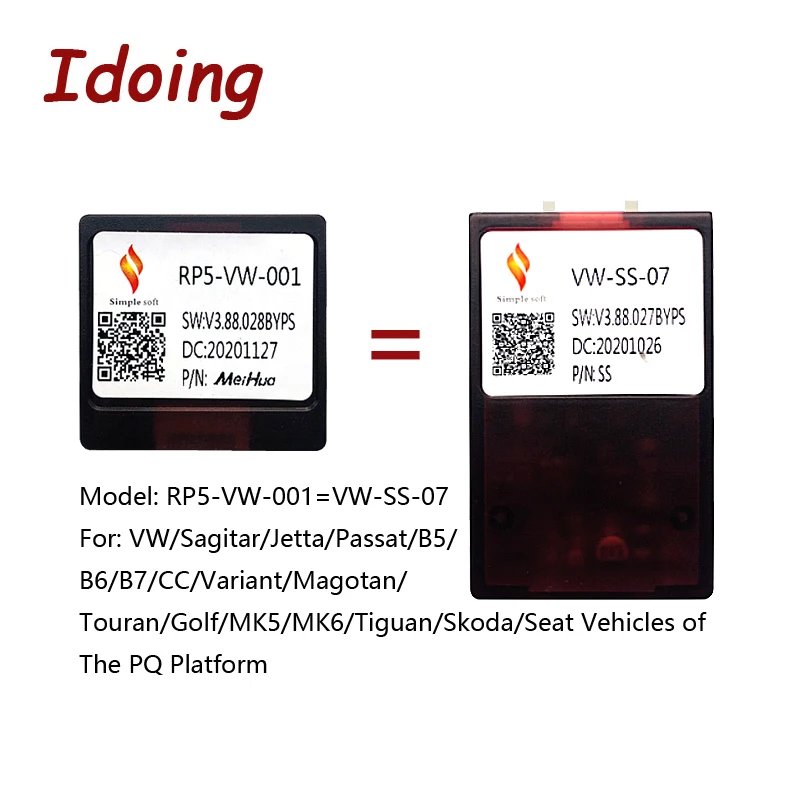 

Idoing CanBus Cable for VW/Jetta/Passat/B567/Touran/Golf/MK5/6/Tiguan/Skoda/Seat Vehicles Of The PQ Platform RP5-VW-001=VW-SS-07