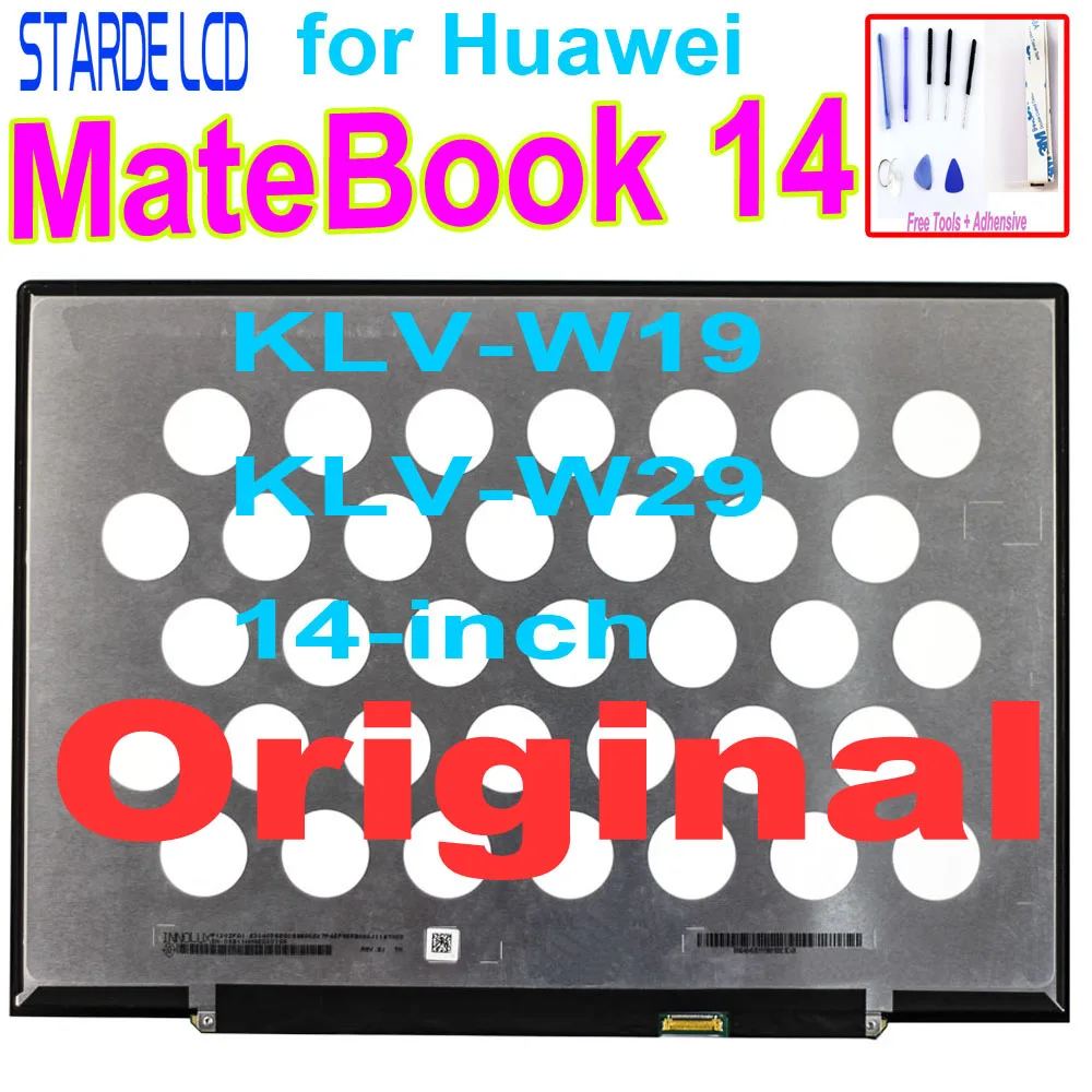 14-inch Original For Huawei MateBook 14 LCD Display Touch Screen Assembly KLV-W19 KLV-W29 IPS With Touch 2160*1440 Replacement