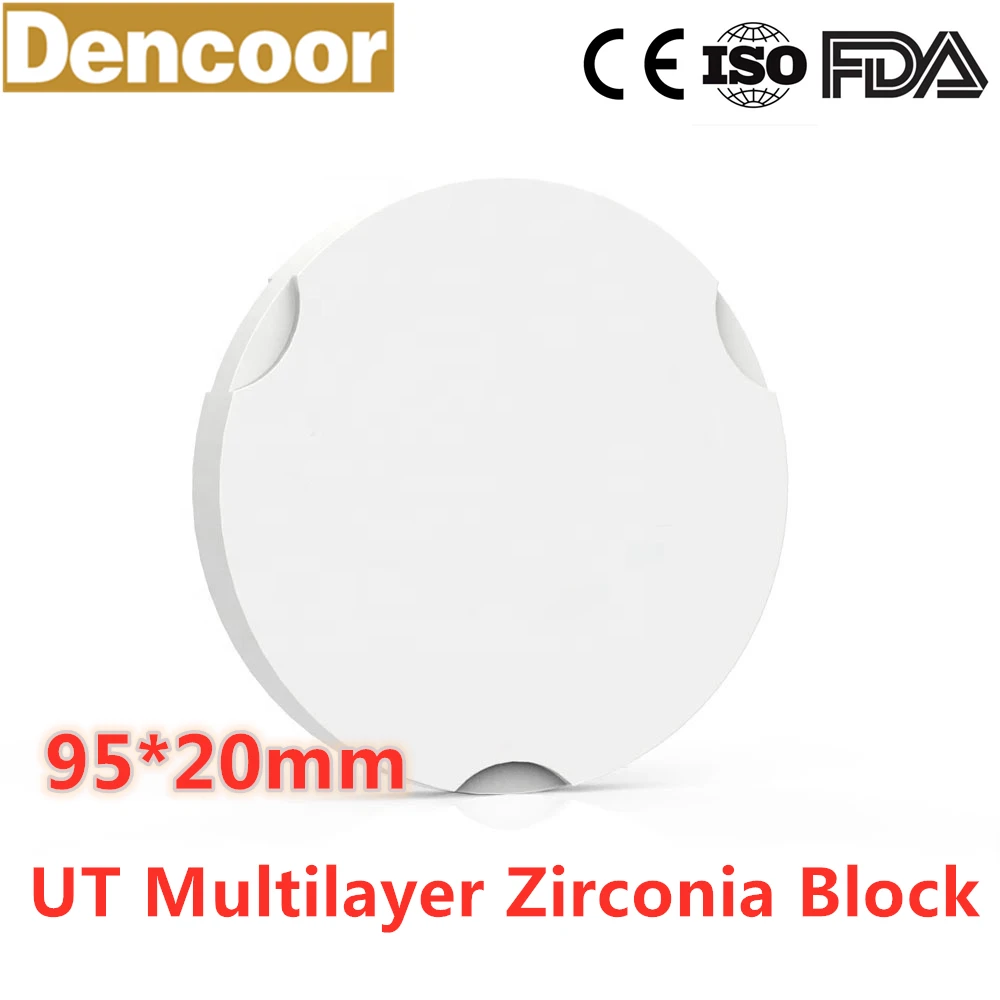 UTML A1 Color Dental Material Zirkonzahn System 3D Ultra Translucent Multilayer preshaded zirconia blocks for dental lab