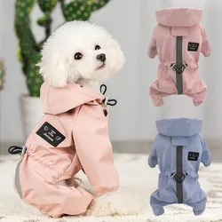 Pet Clothes Dog Jacket Waterproof Fashion For Small Large Dog Cats Bulldog Chihuahua Raincoat Reflective Adjustable Pet Jumpsuit