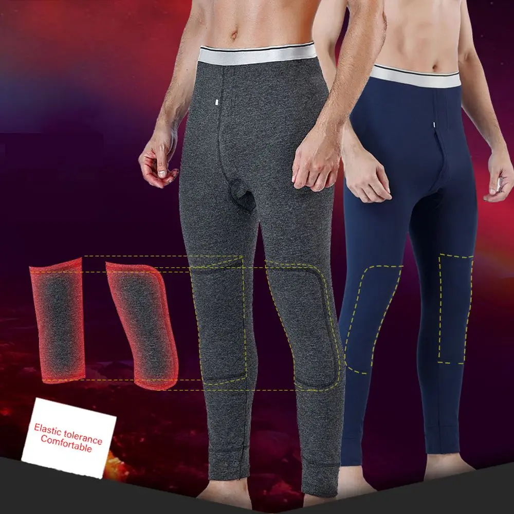 Thermal Underwear Men Pants Leggings High Elasticity Men Push Up Legging Cotton Pajama High Elasticity Pants Men Skinny Pants