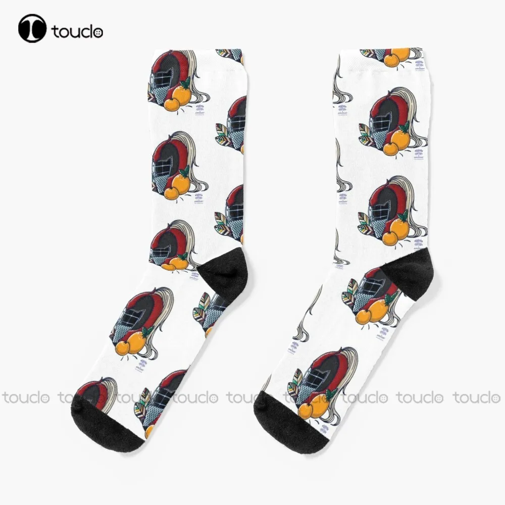 Ivrea-calcetines de Carnaval para hombre y mujer, medias blancas con estampado Digital personalizado de 360 °, ideal para regalo de Navidad, Unisex, para adolescentes y jóvenes