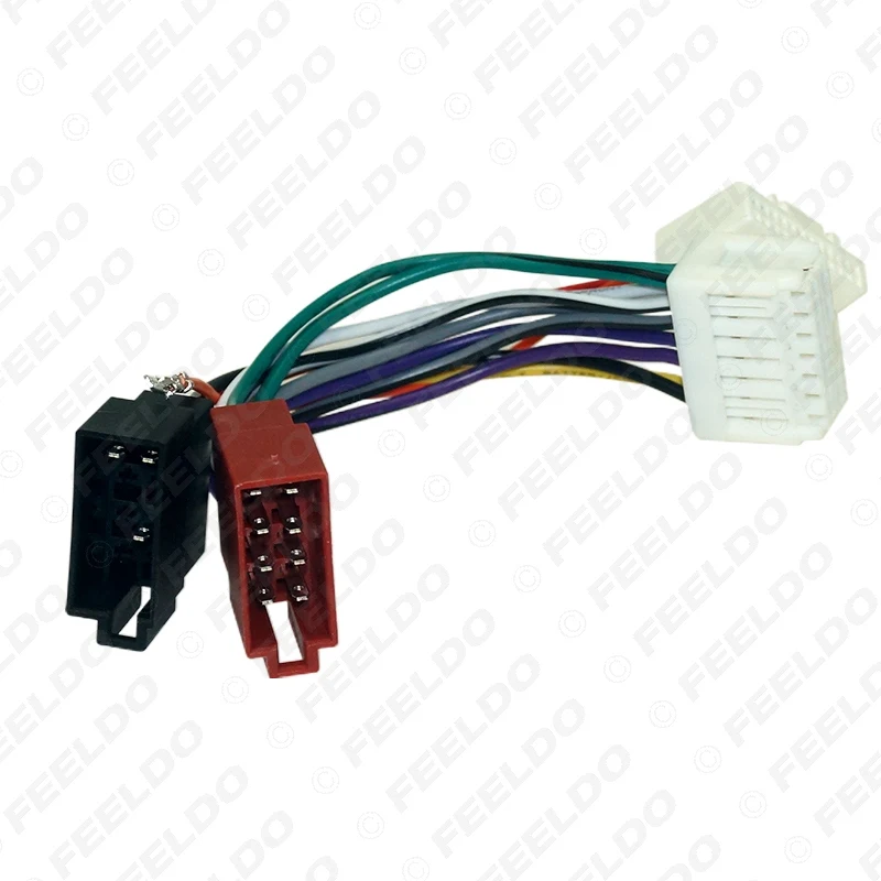 FEELDO-Adaptateur SFP pour Renault Logan Sandero Duster Captur, autoradio, CD, câblage ISO, câble d'unité principale