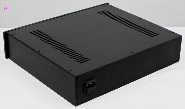 CELLO Full aluminum power amplifier chassis Pre-amp  DAC Enclosure box black silver 430*92*308mm