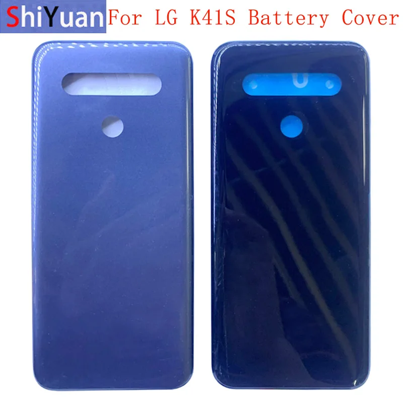 Battery Case Cover Rear Door Housing Back Cover For LG K41S LMK410EMW Battery Cover with Logo