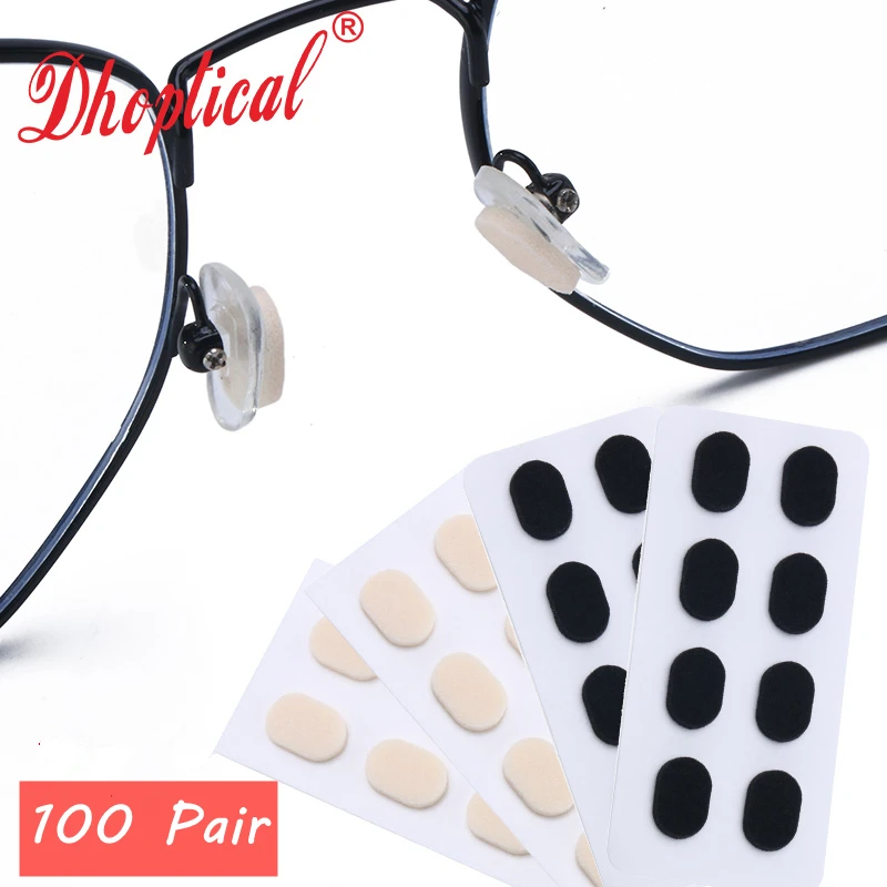 

100 pair acetate nose pad high viscosity EVA material soft non-clip for adult and child eyewear accessories by dhoptical