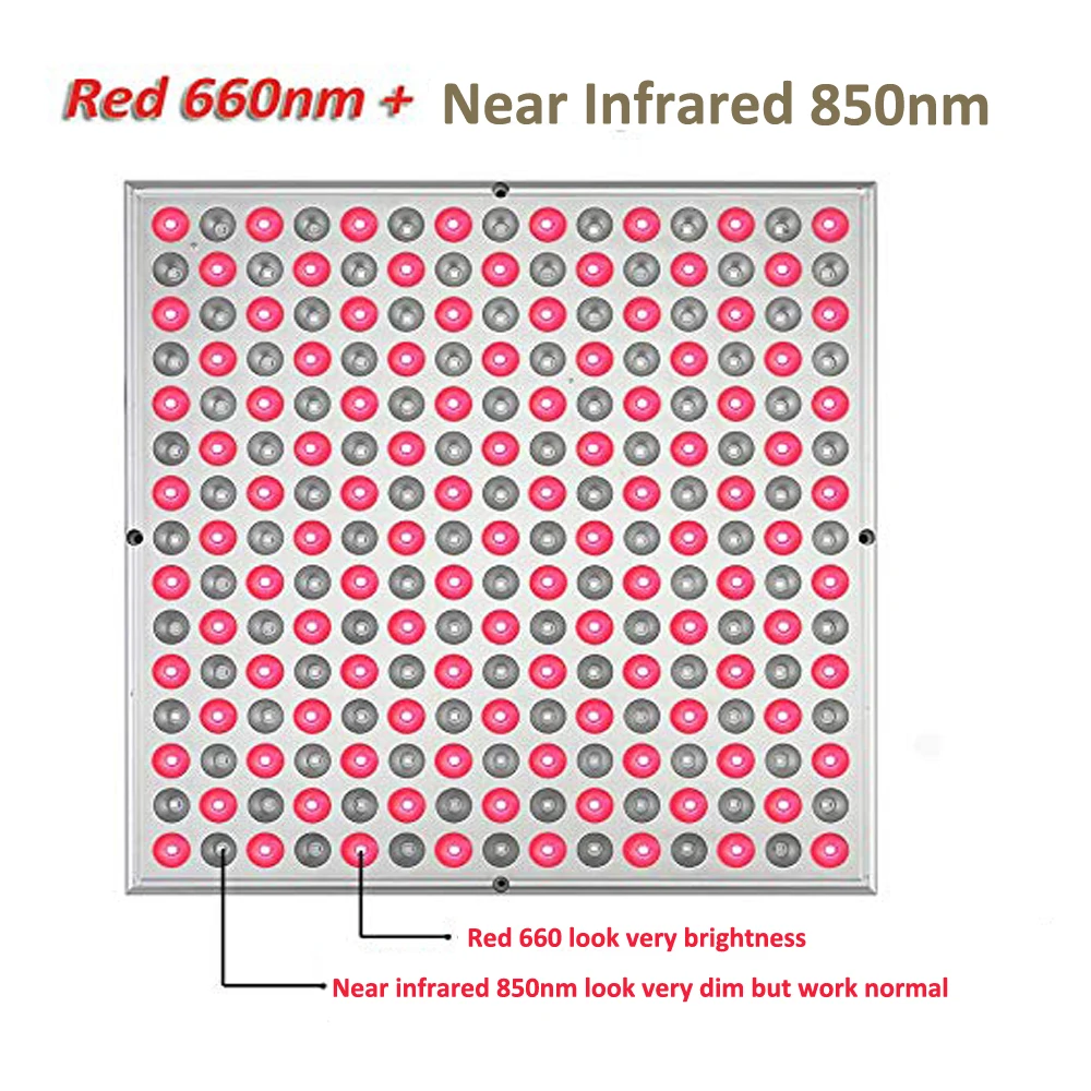 Hot selling All red 660nm nearIR 850nm 225pcs 45W panel Therapy light LED Red light