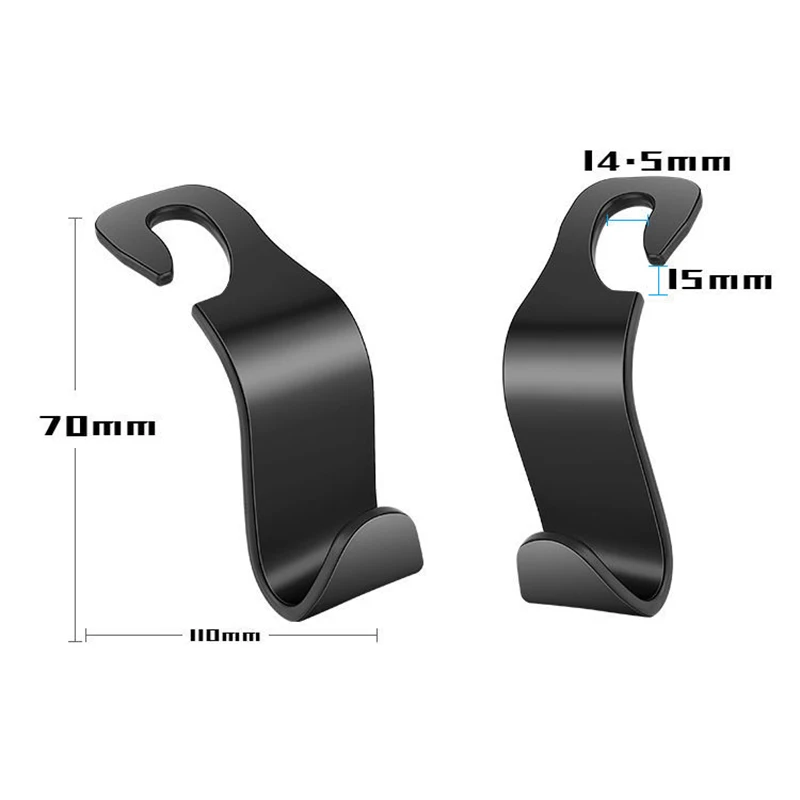 Universal Car Seat Back Hook Phone Holder PP Car Accessories Interior Portable Storage Hook for Car Bag Purse Cloth Hanger Drop 6