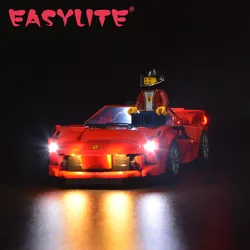 EASYLITE LED Light Set For 76895 Speed Champions F8 Tributo DIY Toys Blocks Bricks Only Lighting Kit Not Include Model