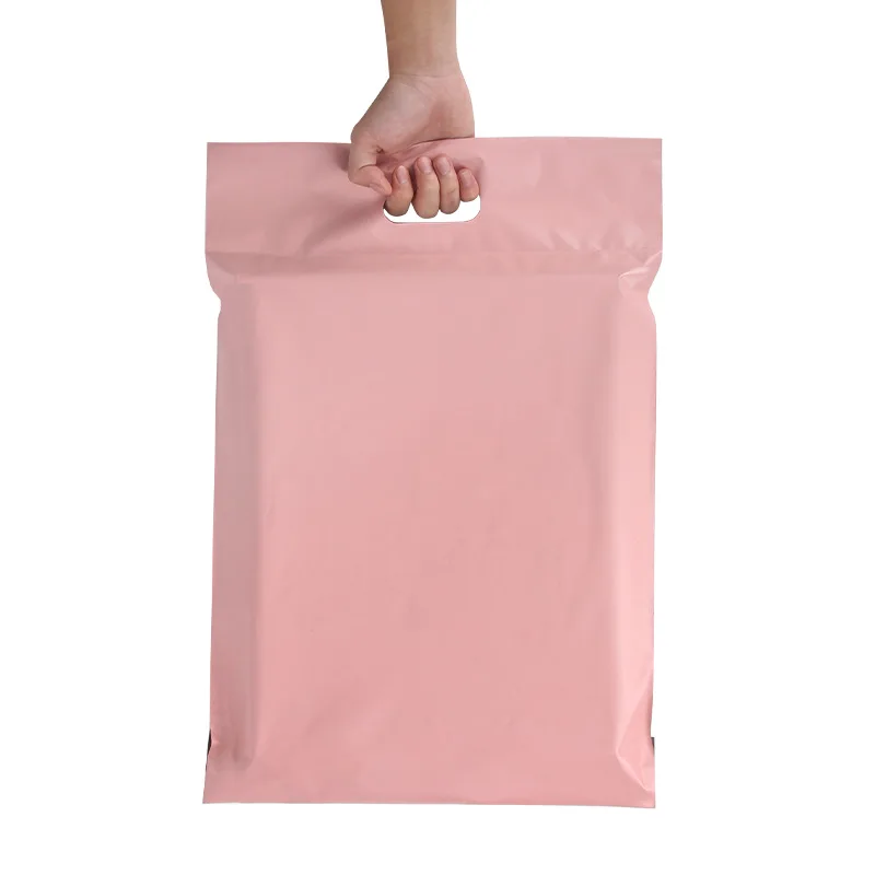 50Pcs/lots Pink Color Envelope Mailing Bags Eco-Friendly Thicken Clothing Express Packaging Bag Plastic Storage Mail Tote Bag