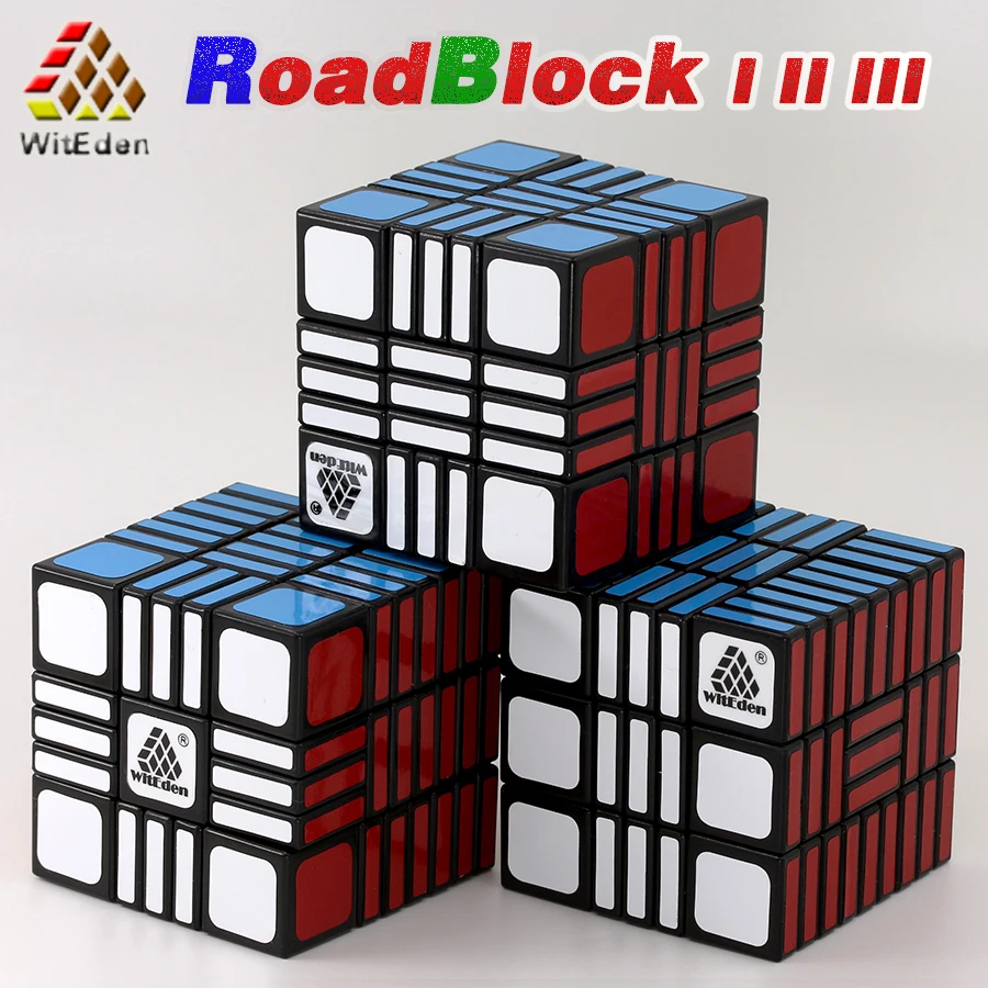 

WitEden Magic Cubes RoadBlock Version I II III 1 2 3 LuZhang Stickers Strange Shape Puzzles Professional Educational Twist Toys