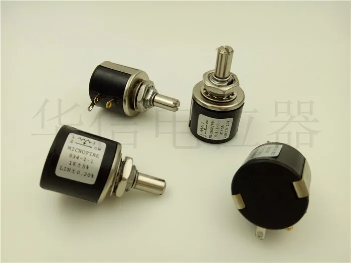 1pcs China-made MICROFIRE 534-1-1 10-turn multi-turn wire-wound potentiometer 200R100K 2K 5K10K20K