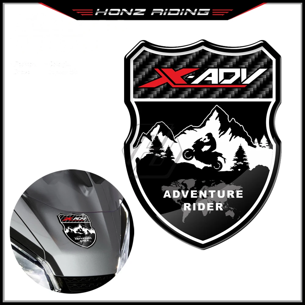 For HONDA X-ADV XADV 150 250 300 750 Adventure Rider Decals 3D Motorcycle Shield Sticker