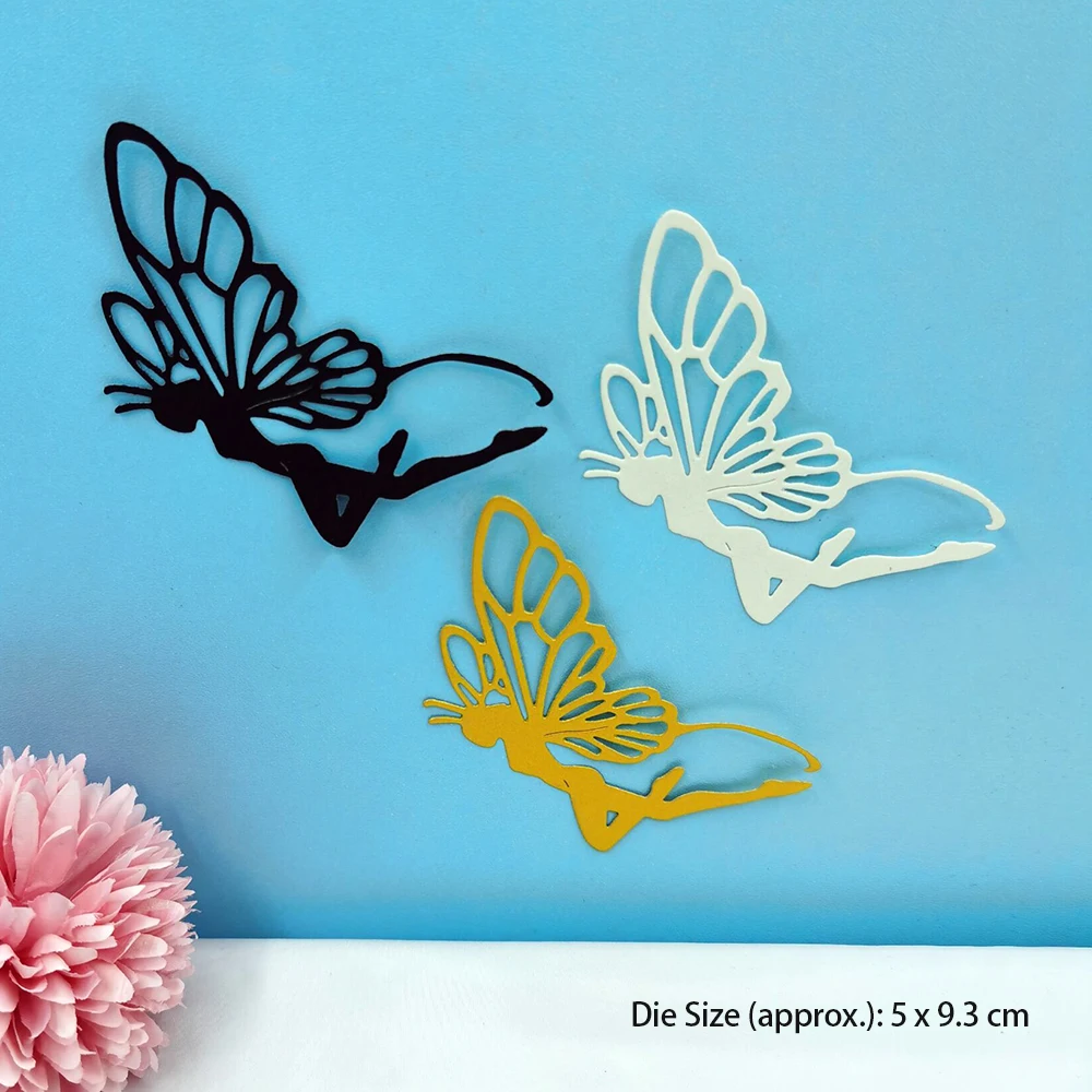 Butterfly Spirit Cut Dies Stencil For Etching Metal Scrapbooking Album Embossing Folders DIY Card Making Craft Greeting Mold