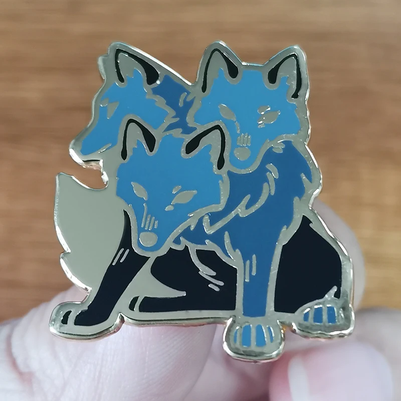 Cerberus lapel pin