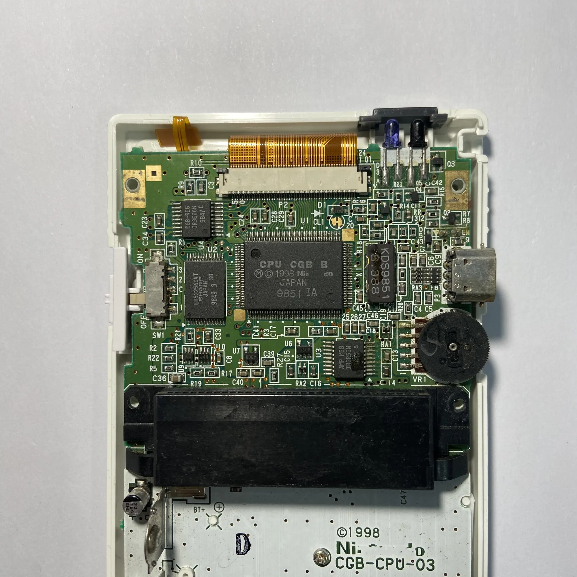 Простой в установке 2,2 дюймовый GBC ЖК-дисплей высокой яркости и новый корпус для цвета Gameboy, ЖК-экран GBC