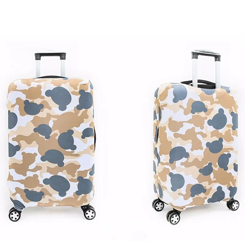 Travel on Road Luggage Cover Cartoon Animals Elasticity Protective Suitcase cover Travel Trolley case Dust cover for 18 30 inch