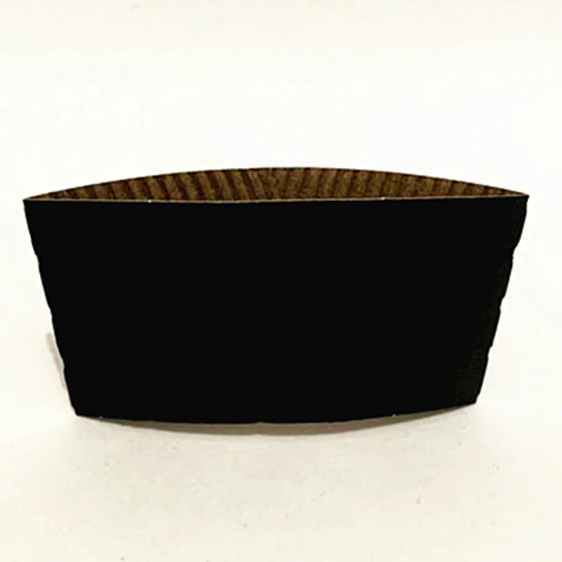 100 PCS Coffee Cup Sleeves White Brown Disposable Cup Holders Kraft Corrugated Paper Tea Cup Sleeves Anti Scalding Customized