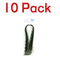 Paquete de 10 verde y negro