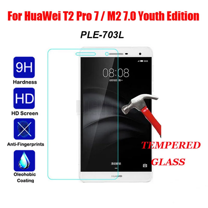 For Huawei MediaPad M2 Lite 7.0 PLE-703L Screen Protector Glass For T2 Pro 7