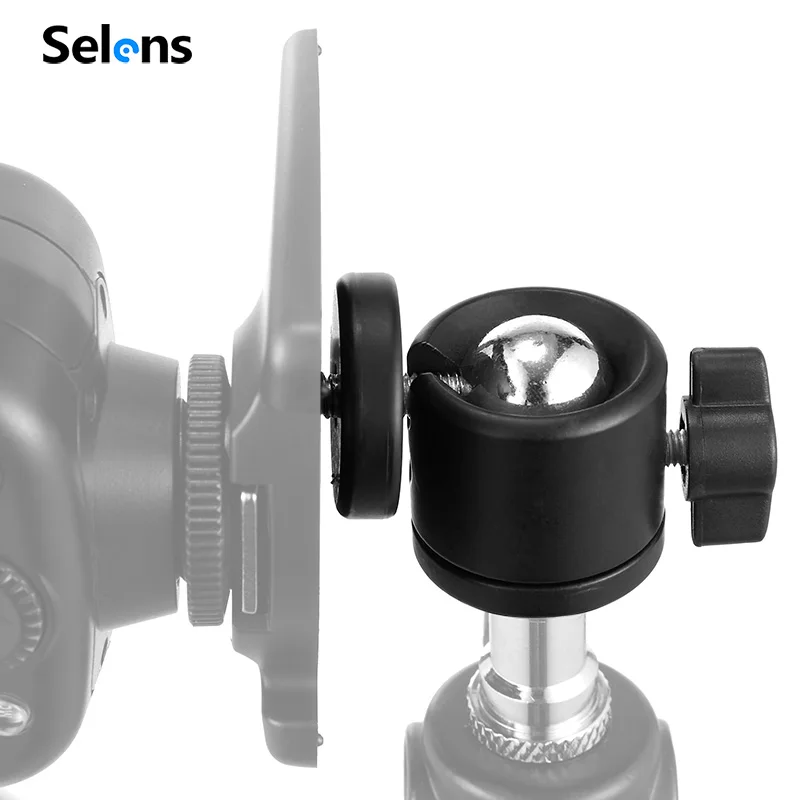 Selens mini bola cabeça 1/4 "montagem para câmera tripé ballhead para nikon canon dslr câmera dsr suporte de montagem para câmera tripé