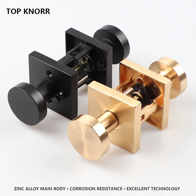 Domestic Interior Door Lock Bathroom Lock Wooden Door Lock Black Gold Passage Toilet Universal Toilet Lock Toilet Bathroom Lock