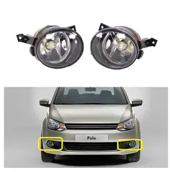 Car LED Light For VW Polo Vento Sedan Saloon 2011 2012 2013 2014 2015 2016 Car-Styling Front LED Fog Light Fog Lamp 9006 bulbs