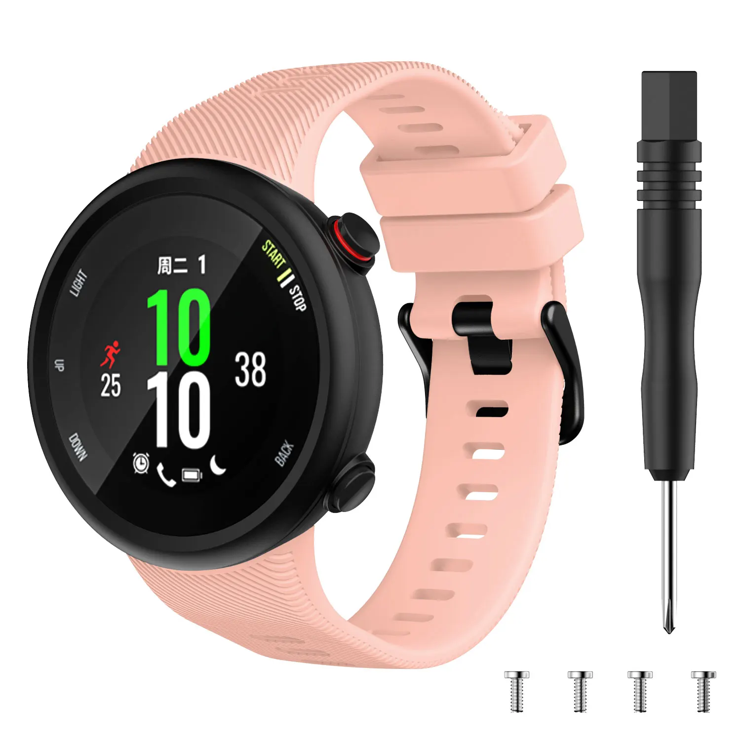 Thể Thao Ốp Lưng Silicon Thay Thế Dây Đeo Cổ Tay Dành Cho Garmin Tiền Thân 45 45S Đồng Hồ Thông Minh Đeo Phụ Kiện