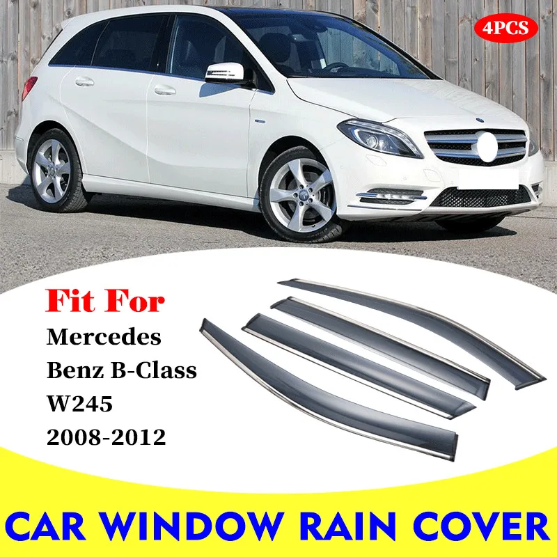 

For Mercedes Benz B class W245 B200 2008-2012 car rain shield deflectors awning trim cover exterior car-styling accessories