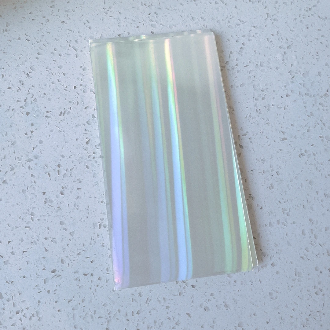 Double Sided AdhesiveTransparency Colorful PET Laser Paper High Viscosity 50 Sheets 210mmx100mm Cold Laminating Film