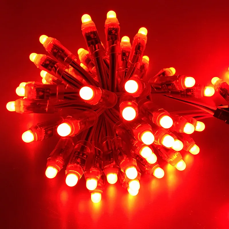 1000 Stuks Dc 5V Dc 12V Led Modules 12Mm Ip68 Waterdichte Full Color Digitale Diffuse Rgb Led Pixel Ws2811 2811